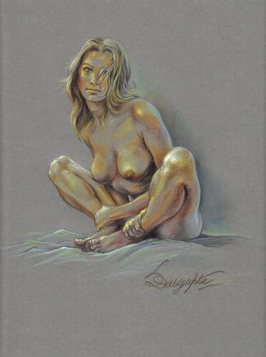 Original Figurative Nude Drawings by Sudipta Dasgupta