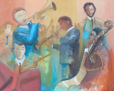 Original Contemporary Music Painting by George Psaroudakis