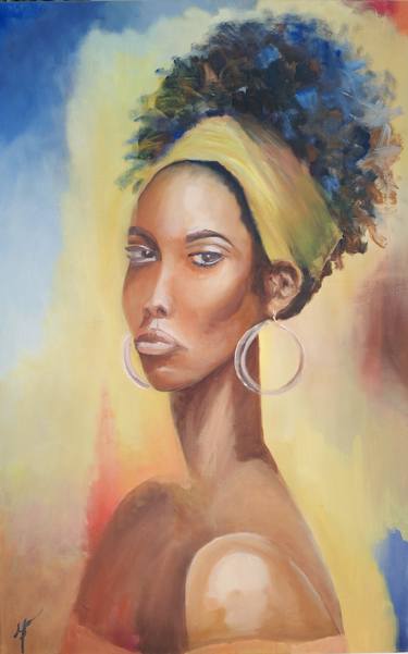 Original Portraiture People Painting by George Psaroudakis