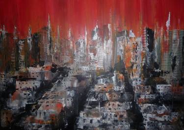 Original Conceptual Cities Paintings by George Psaroudakis