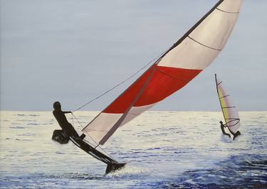 Print of Figurative Sport Paintings by George Psaroudakis