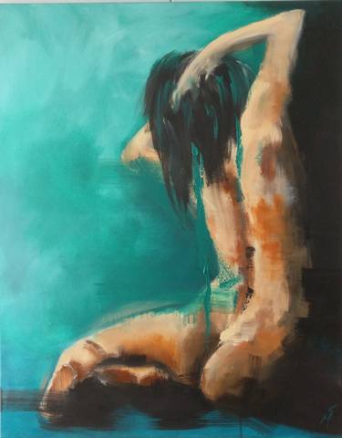 Original Figurative Nude Paintings by George Psaroudakis