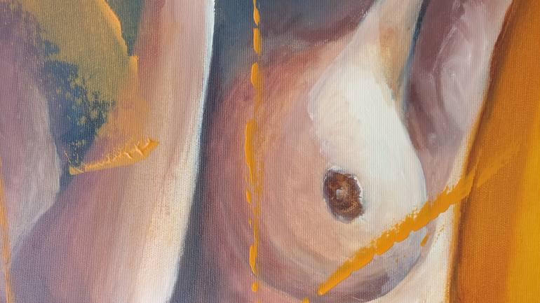 Original Figurative Nude Painting by George Psaroudakis