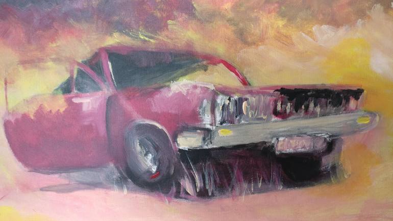 Original Modern Car Painting by George Psaroudakis