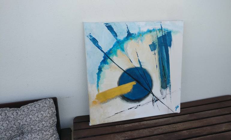Original Abstract Expressionism Abstract Painting by George Psaroudakis