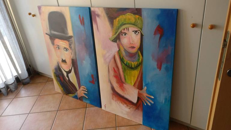 Original Cinema Painting by George Psaroudakis