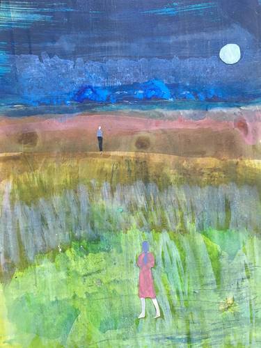 Print of Expressionism Landscape Collage by Emily Marbach