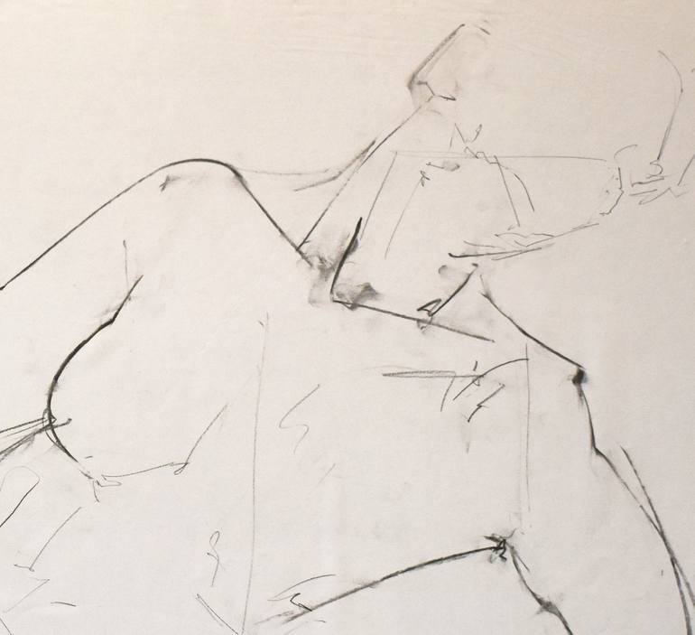 Original Nude Drawing by Ian McKay