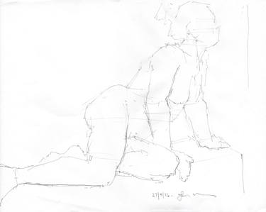 Original Figurative Nude Drawings by Ian McKay
