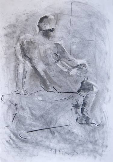 Original Figurative Nude Drawings by Ian McKay