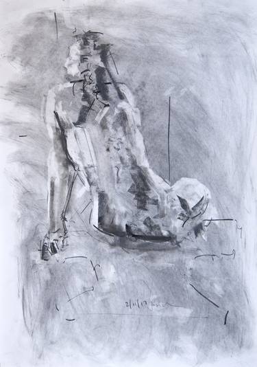 Original Figurative Nude Drawings by Ian McKay