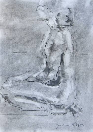 Original Figurative Nude Drawings by Ian McKay