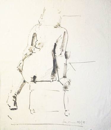 Original Figurative Nude Drawings by Ian McKay