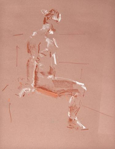 Nude Study of the female figure - Life Drawing No 369 thumb