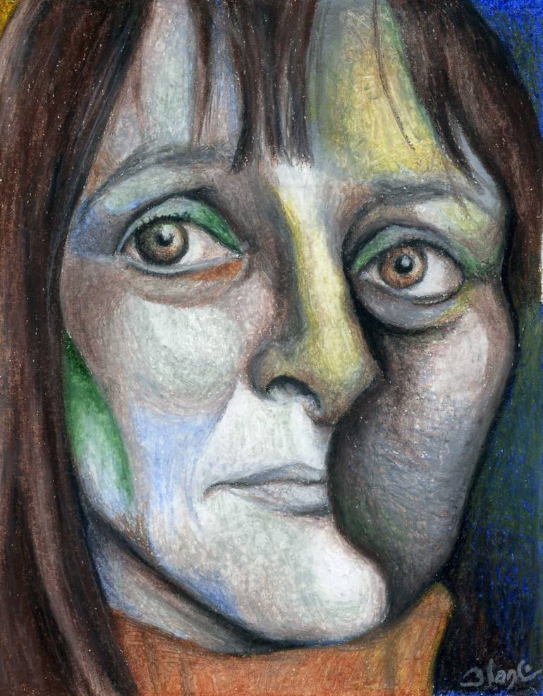 Eva Figes Drawing by Carlos Blanco Artero Saatchi Art