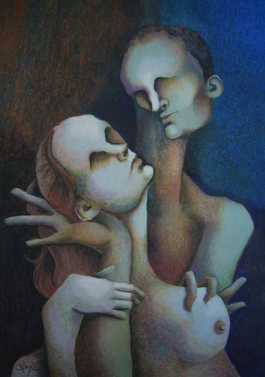 Print of Love Paintings by Carlos Blanco Artero