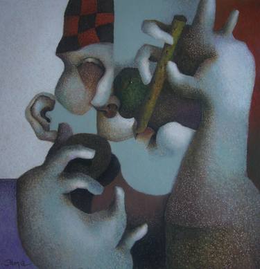 Print of Figurative Music Paintings by Carlos Blanco Artero