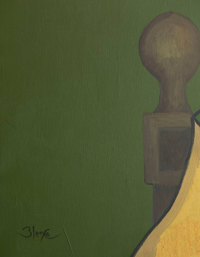 Original Cubism People Painting by Carlos Blanco Artero