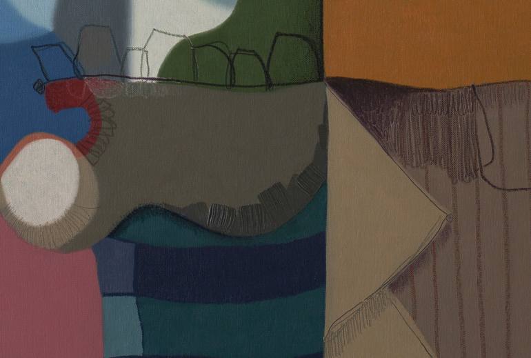 Original Cubism People Painting by Carlos Blanco Artero