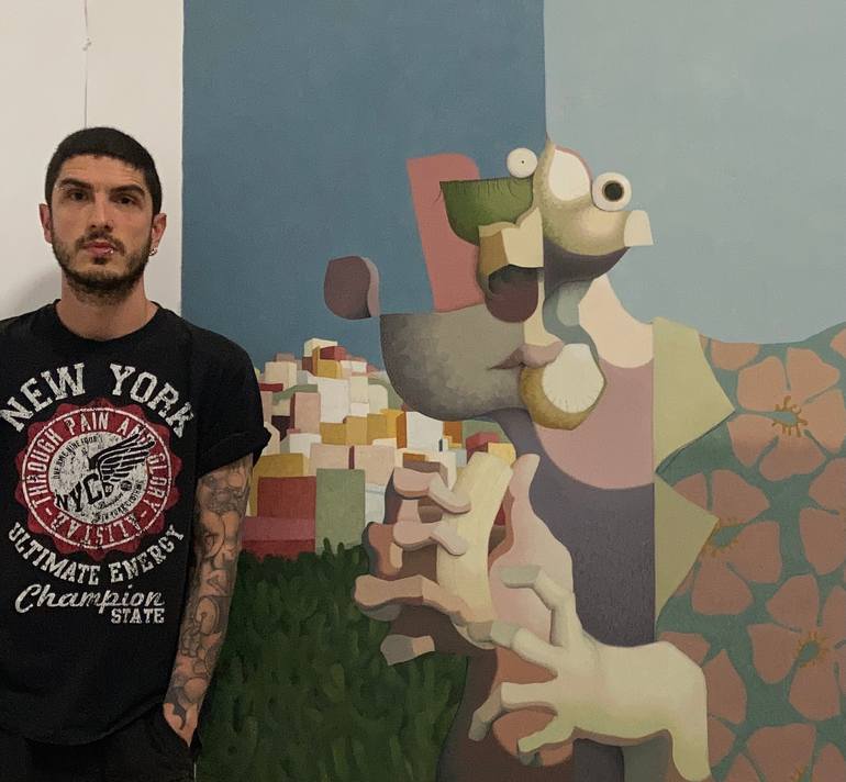 Original Documentary Pop Culture/Celebrity Painting by Carlos Blanco Artero