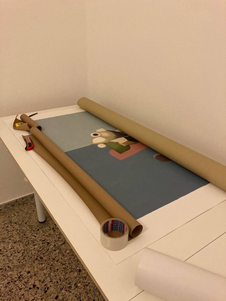 Original Documentary Pop Culture/Celebrity Painting by Carlos Blanco Artero