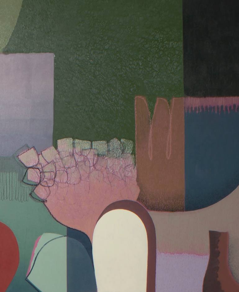 Original Cubism Abstract Painting by Carlos Blanco Artero