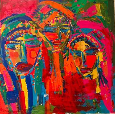 Original Abstract Expressionism Abstract Paintings by Rayya Tabaqchali