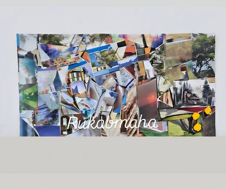 Original Religion Collage by Maha Rukab | Modernism Art on Other | From sunrise to sunset, the Lord's Name to be Praised!"