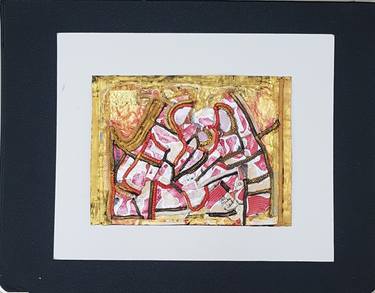Original Modernism Religion Mixed Media by Maha Rukab