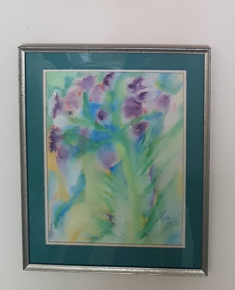 Original Abstract Floral Painting by maha rukab