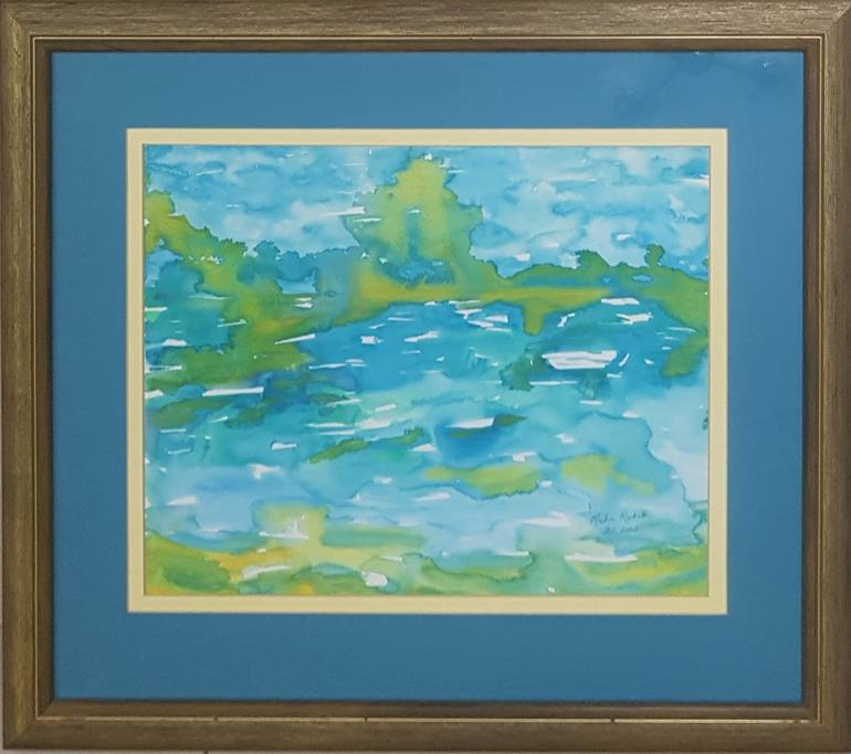 Original Modern Seascape Painting by maha rukab