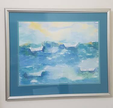 Original Abstract Seascape Paintings by maha rukab