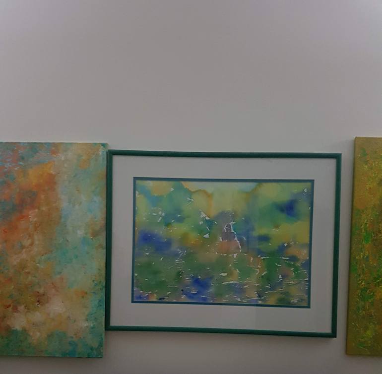 Original Modernism Religion Painting by Maha Rukab