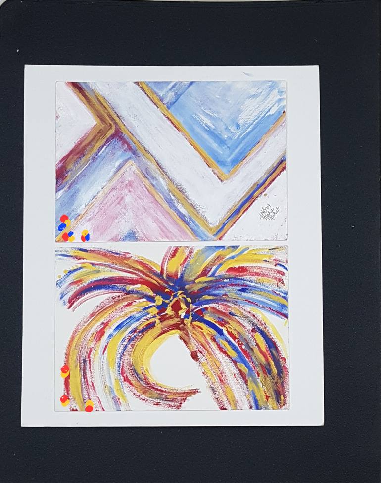 Original Modernism Religion Painting by Maha Rukab