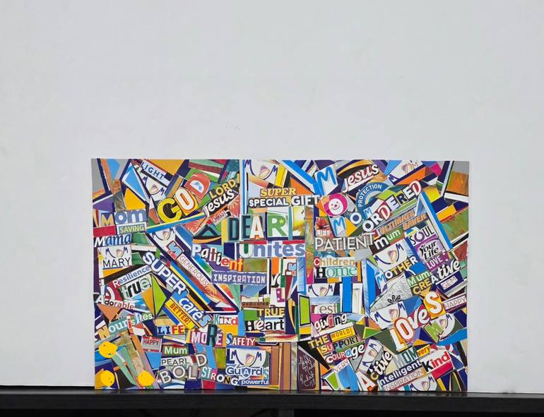 Original Modernism Religion Collage by Maha Rukab