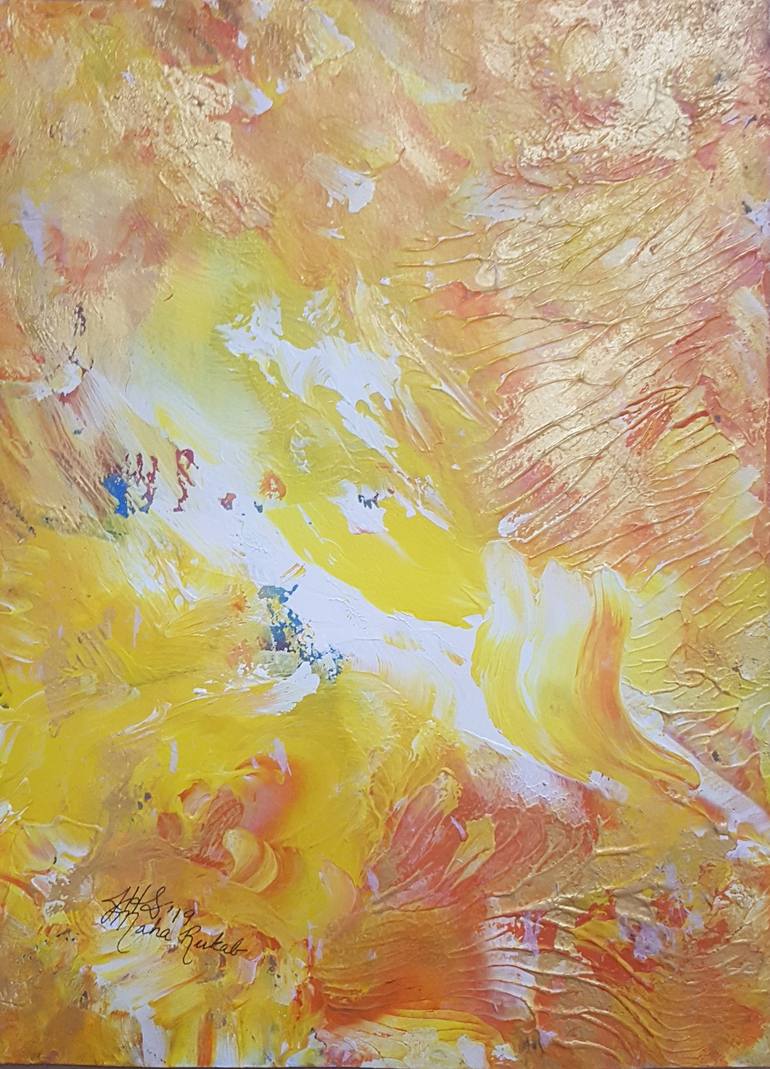 Original Modern Abstract Painting by maha rukab