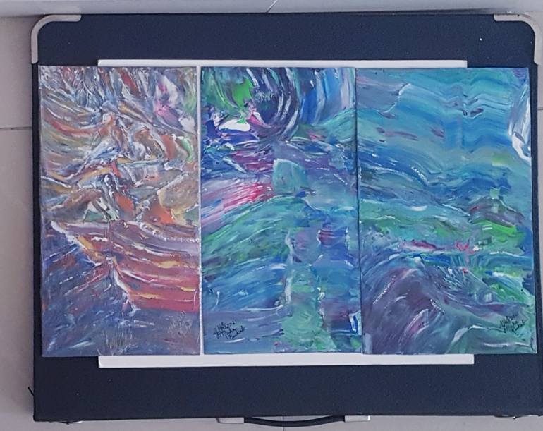 Original Modern Religious Paintings by Maha Rukab