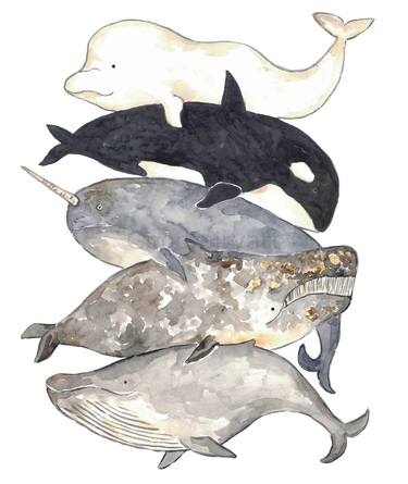 Original Illustration Abstract Paintings by Maryna Salagub