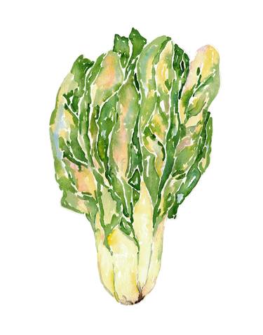 Swiss Chard wall poster, Garden Food Watercolor thumb