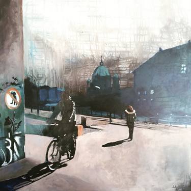 Print of Figurative Cities Paintings by Mette Holmberg