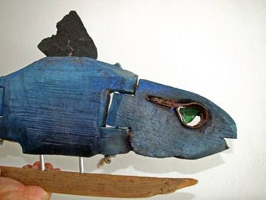 Original Figurative Fish Sculpture by Jens Jacobsen