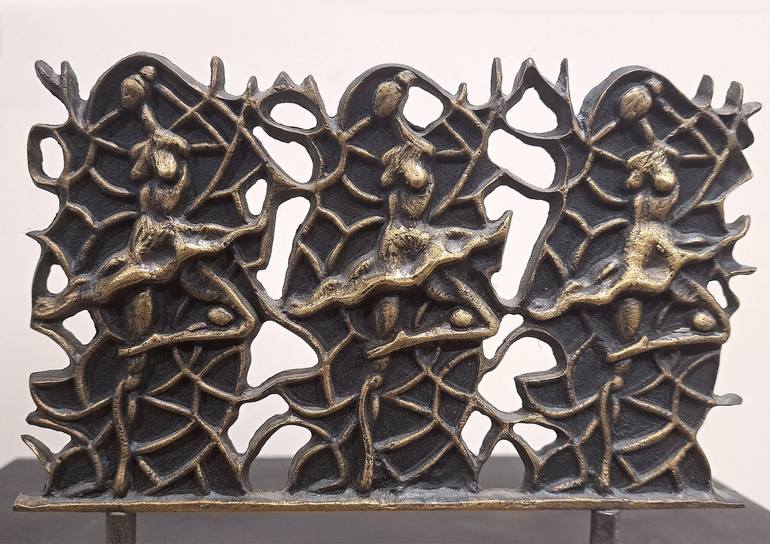 Original Art Deco Music Sculpture by Rafail Georgiev