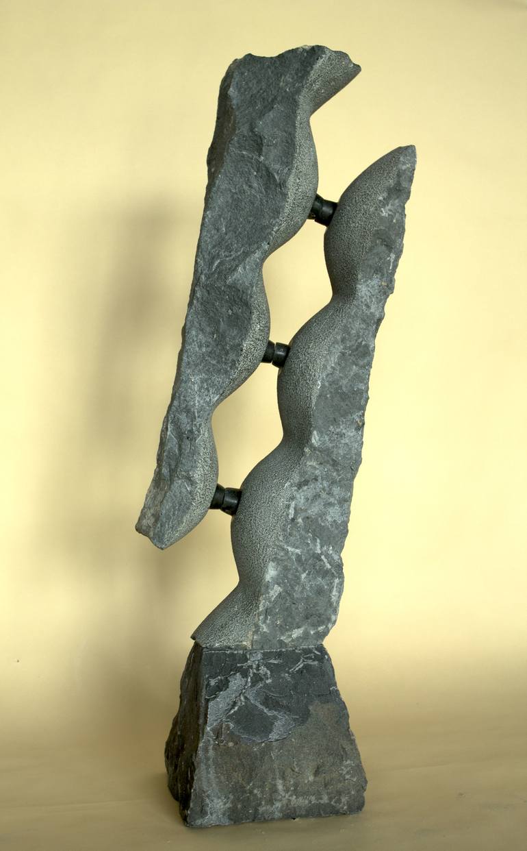 Original basalt Abstract Sculpture by Rafail Georgiev