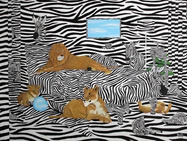 Original Surrealism Animal Paintings by Lisa Ng