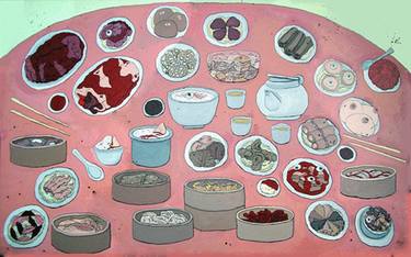 Original Pop Art Food Paintings by Lisa Ng