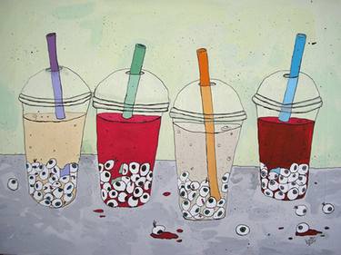 Original Conceptual Food & Drink Paintings by Lisa Ng
