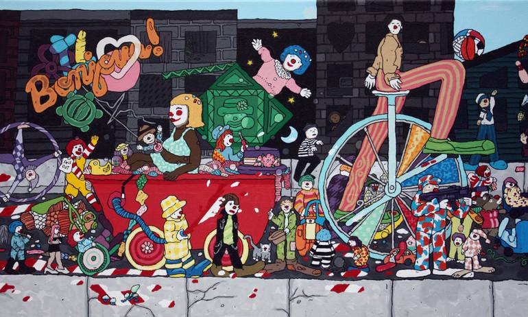 Original Pop Art Humor Painting by Lisa Ng