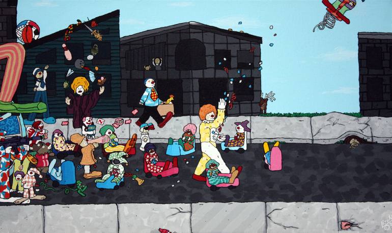 Original Pop Art Humor Painting by Lisa Ng