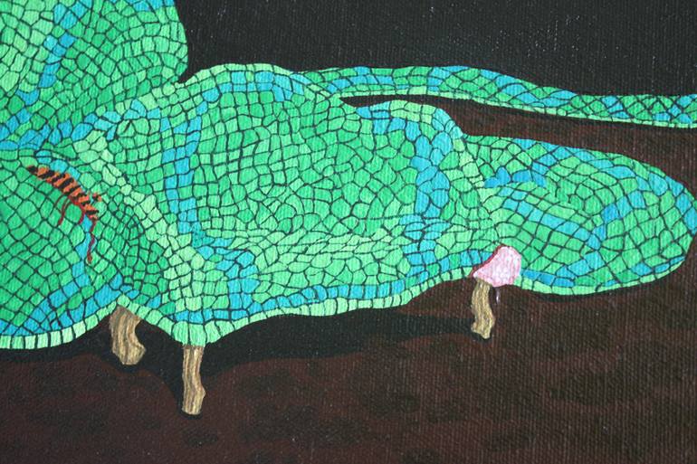 Original Surrealism Animal Painting by Lisa Ng