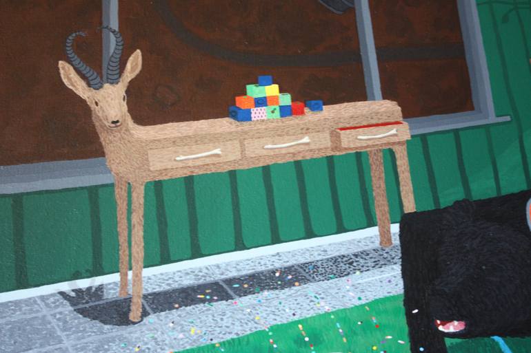 Original Surrealism Animal Painting by Lisa Ng